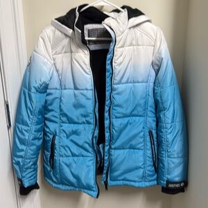 Justice Blue ombré winter coat size 14/16. EEUC